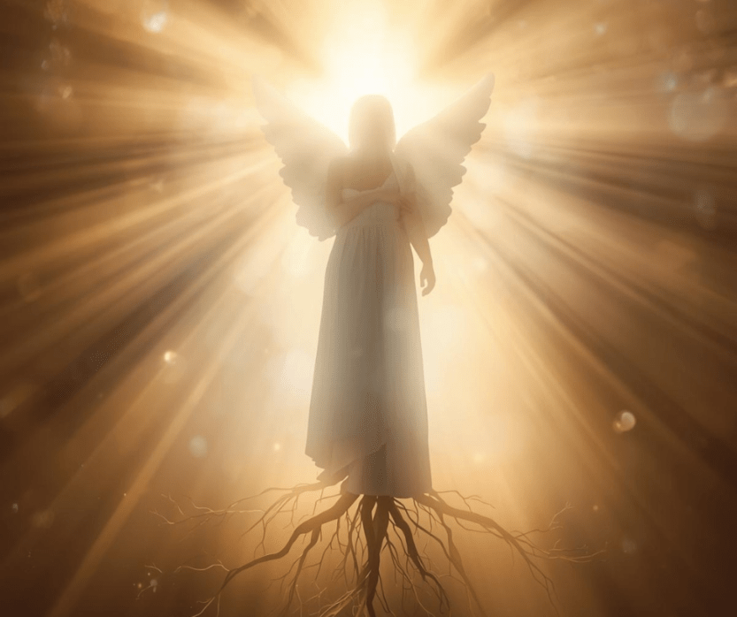 testimony: rooted in God's grace with heavenly light shining